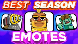 Top 10 BEST Season Emotes in Clash Royale! (2020) | Part 2