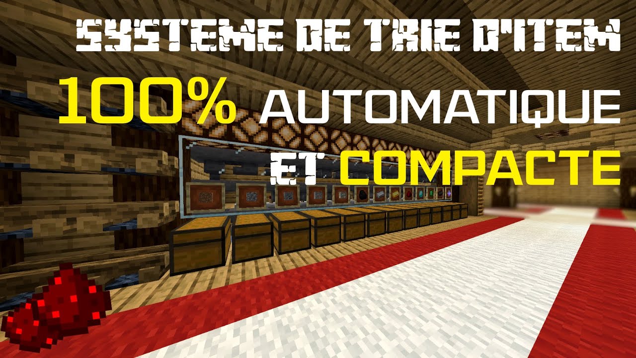 Système de Trie automatique d'Item | Minecraft | !Tuto - YouTube