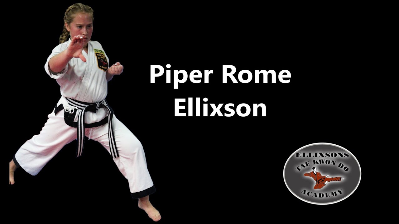 Piper Rome 2022 Blackbelt Test: Piper Rome Ellixson - YouTube