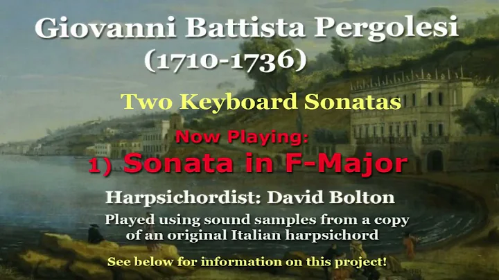 Giovanni Battista Pergolesi (1710-1736): Two keyboard Sonatas