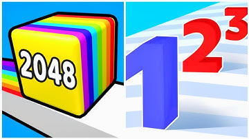 Number Master vs Happy Cubes 2048 - ASMR Gameplay (Freepya, Max Level) All Max Level 