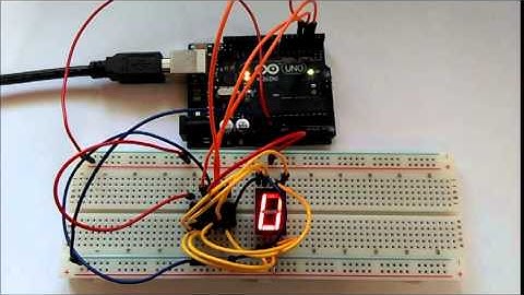 示範影片：mBlock & Arduino（18）74HC595 與七段顯示器之一