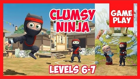 Clumsy Ninja training Levels 6-7 | Game Walkthrough, Part 3