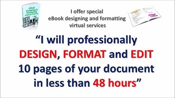 Ebook Design, Formatting, and PDF Conversion Services