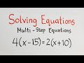 Solving Multi-Step Equations Quiz