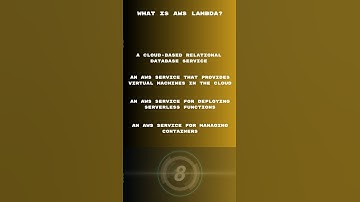 AWS Trivia 09 #code #coder #fyp #fypシ #trivia #aws #serverless #easy #ai