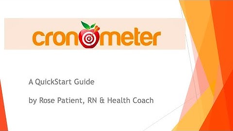 🍎 Cronometer Tutorial. A QuickStart Guide