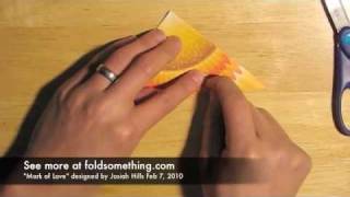 Mark Of Love - Origami Book Mark Shaped Like A Heart
