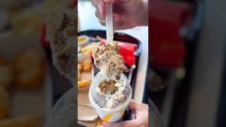 Honest Review of McDonald’s NEW Peanut Butter Crunch McFlurry #mcdonalds #mcflurry #foodie