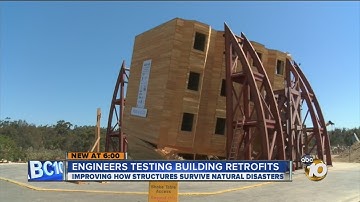 Engineers test building retrofits, working to improve how structures survive shaking