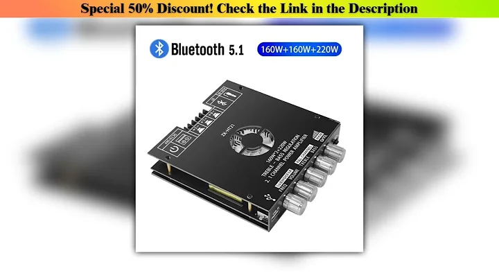 Unboxing ZK-HT21 2.1 Channel TDA7498E 160WX2+220W Bluetooth Digital Power Amplifier Module High And