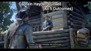 Arthur Meets Captain Russell Who Thinks The Civil War Is Still Going on (All Encounters) - RDR2