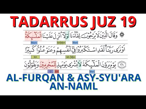 TADARRUS JUZ 19 [AL-FURQAN~Asy-SYU'ARA~An-NAML] One Day One Juz