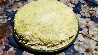 Готовим салат мимоза/Салат мимоза с сайрой/Салат мимоза с сыром/Салат мимоза рецепт