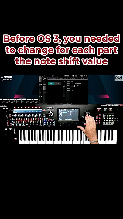 Short Yamaha Montage M and ESP : How to change Global performance Tone