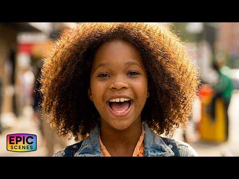 Quvenzhané Wallis  sings "Tomorrow" alone in NYC | Annie (2014)