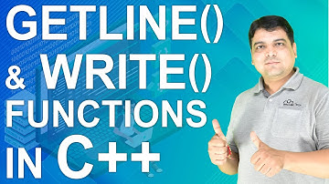 Getline() and Write() Functions in C++ | C++ Tutorial for Beginners