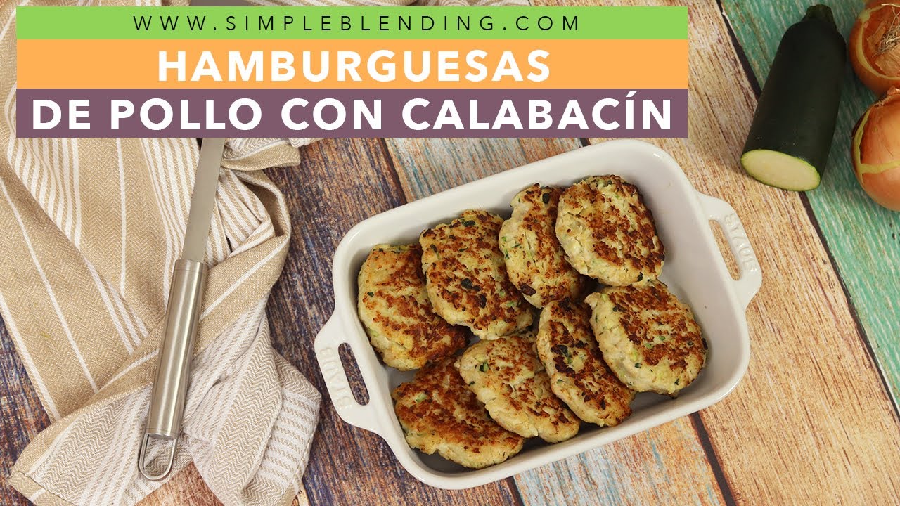 HAMBURGUESAS DE POLLO CON CALABACÍN | Filete ruso de pollo con calabacín | Hamburguesas con picadora
