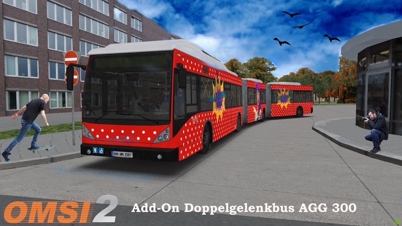 Omsi 2: Add-On Doppelgelenkbus AGG 300 by Darius Bode - YouTube