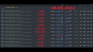 UnLock LHR 100% - разгон и настройка для видеокарт RTX 3060, 3070ti, 3080ti