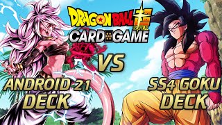 Android 21 VS SS4 Goku Battle! - Dragon Ball Super Card Game screenshot 2