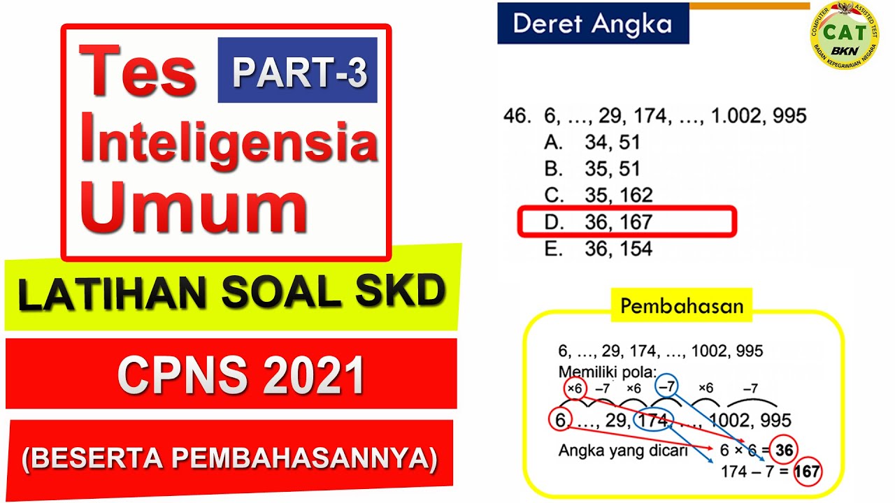 Latihan Soal SKD CPNS 2021 dan Pembahasannya || TIU (Tes Intelegensia