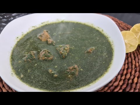 ملوخيه باللحم اخر لذاذه لون وطعم وعتمدو