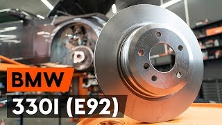 aizmugurējie un priekšējie Bremžu disks maiņa BMW 3 Coupe (E92) - video pamācības