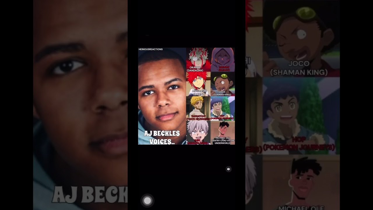 Voice actor AJ BECKLES 🌹🌸🌼 