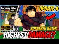 *NEW* Sorcerer Killer Has Crazy Damage IN Update 4! (ALL STAR TOWER DEFENSE X)