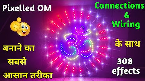 How To Make Pixel led Om For Diwali,Temple & Wedding Decoration With Wiring//Creative GS