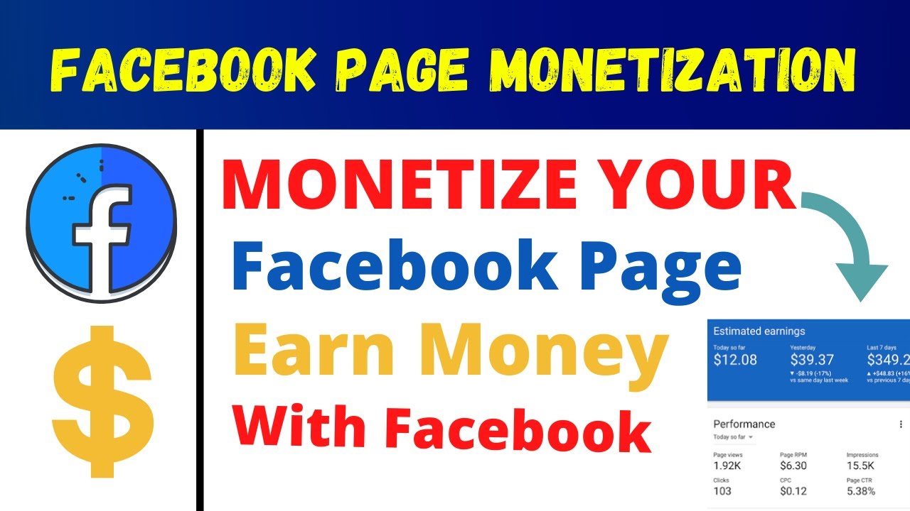 How To Facebook Page 2020 Earn Money in Facebook Facebook 2020 YouTube