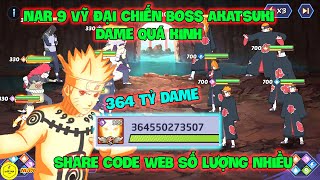 Huyền Thoại Nhẫn Giả - Nar 9 Vỹ Đại Chiến Boss AKATSUKI Dame Quá Kinh, Share Code WEB Số Lượng Nhiều screenshot 3