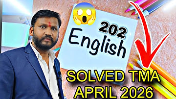 NIOS Solved TMA April 2026 English (202) | Assignment #nios 