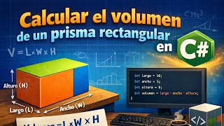 Calcular el volumen de un prisma rectangular en C#