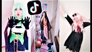 اشخاص يقلدون شخصيات الانمي على tiktok  - تيك توك # 5