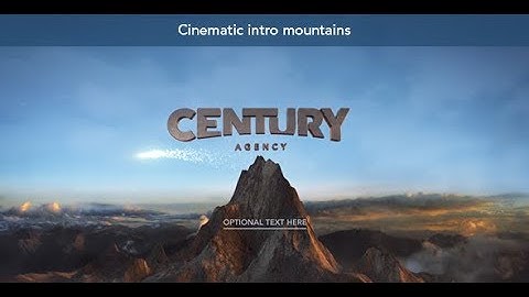 CINEMATIC INTRO MOUNTAINS ► [ AFTER EFFECTS TEMPLATES ]
