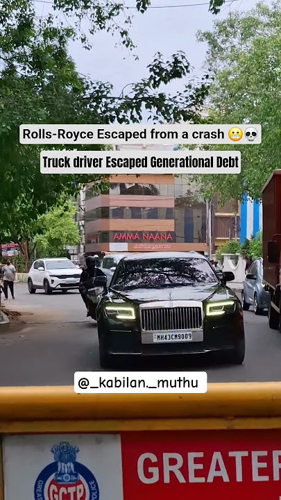 Rolls-Royce Got Crashed ?💀🤐🤯#chennai#rollsroyce#crash #india#accident#ghost#v12 #trending#tamil#yt