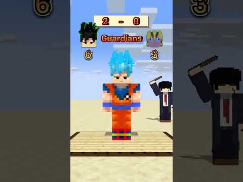 Anime vs Invaders Throwing Bedrock #gojo #goku #saitama #thanos #herobrine