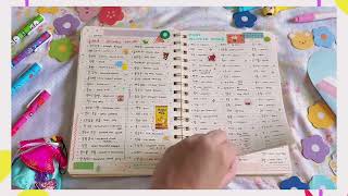 🍡Korean notes flip through ☁️📝| 한국어 공책 투어