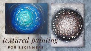 How to make a texture painting, DIY, acrylic painting for beginners, painting ideas easy techniques