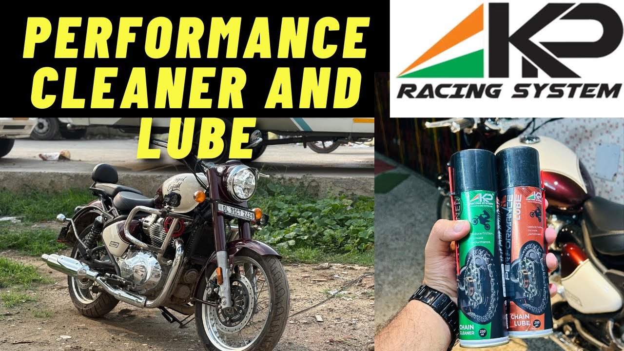 Royal Enfield Classic 650 Chain Clean and Lube at Home | KP Racing System