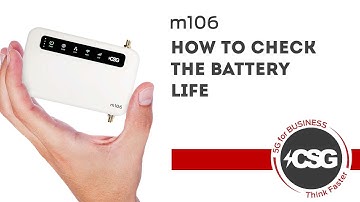 How to check the battery life on the m106