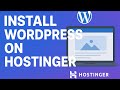 How to Install WordPress on Hostinger | Step by Step Tutorial 2025