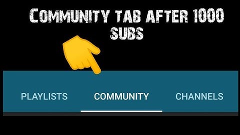 how to get community tab on youtube after 1k 2020 | youtube community setting