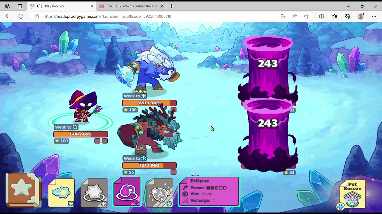 Trying to tame Shiver and Scorch and going through crystal cravens.