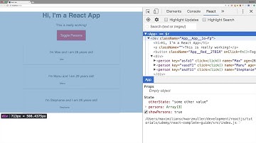 Working with the React Developer Tools
