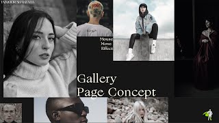 Image Gallery Page Concept using HTML, CSS and GSAP