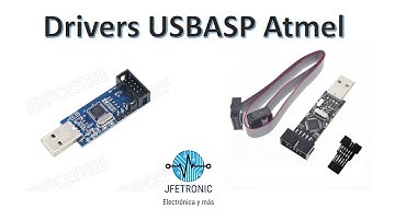 Instalar Drivers del programador USBASP AVR para micros atmel (Windows 10, 8 y 7)