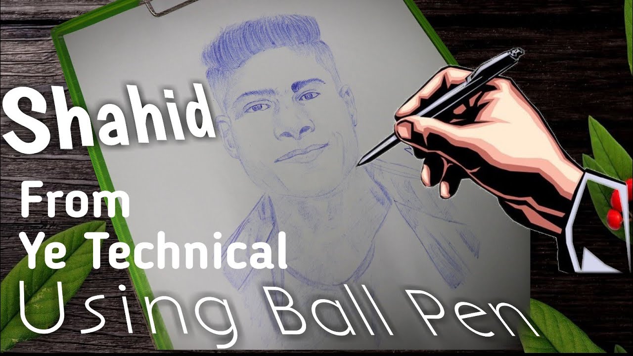 Drawing Ye Technical With Ball Pen Timelapes | Mr Artist @Yetechnical
